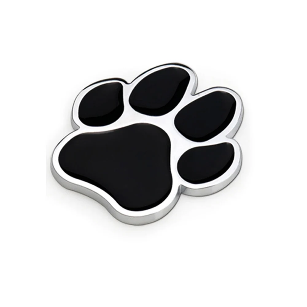 

Paw Stickers for Cars Paw Print Car Decal, 3D Chrome Dog Paw Footprint Metal Sticker for Auto, Motorcycle Auto Car Emblem Decal