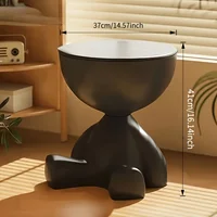 Bedside Table, Home Sofa Edge, Circular Coffee Table, Mini Bedside Table with Storage Space, Suitable for Small Space Decoration 4