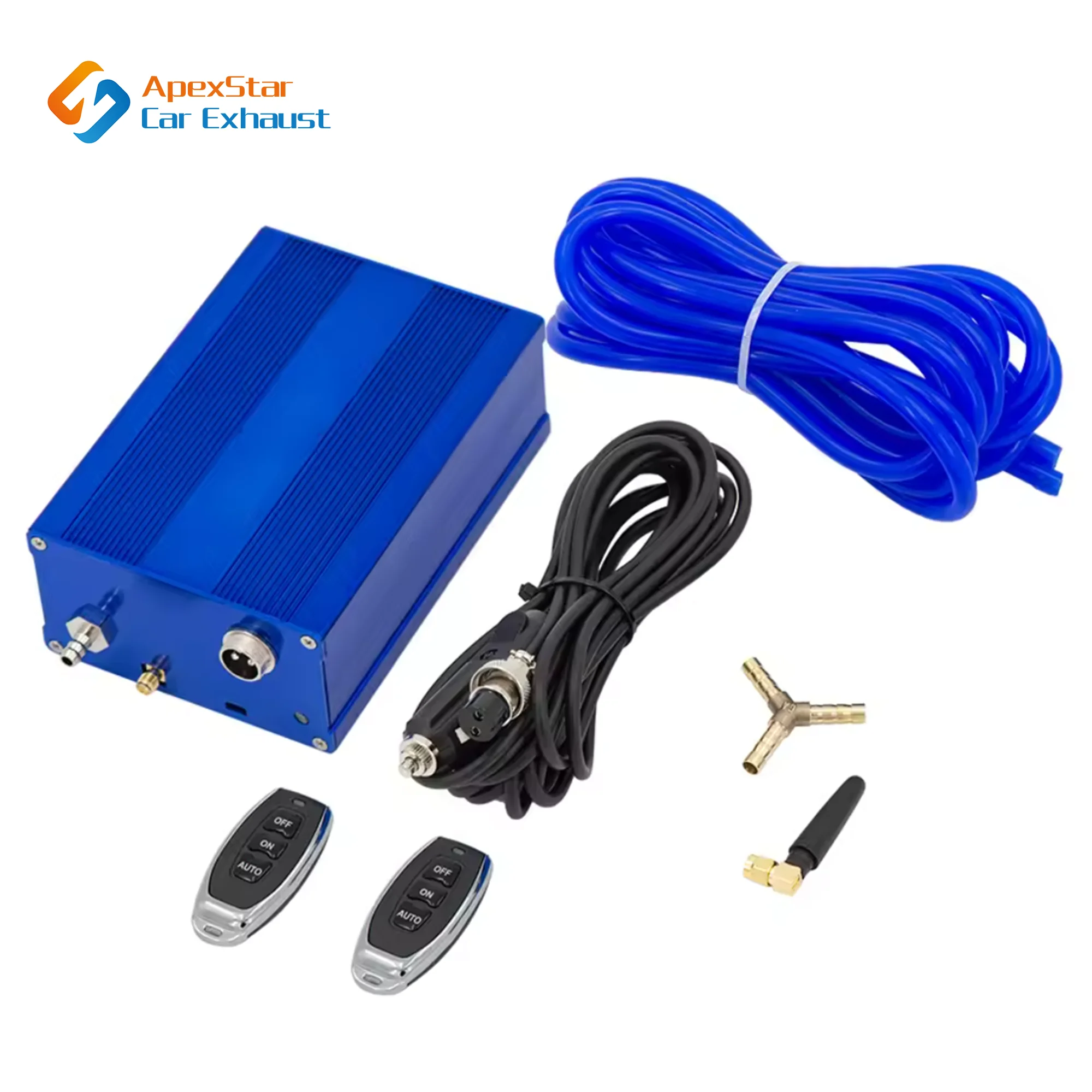 ApexStar Car Exhaust Pipe System Control Valve Sets Vacuum Controller Device Remote Controller Switch Universal 51 60 63 70 76MM exhaust control valve