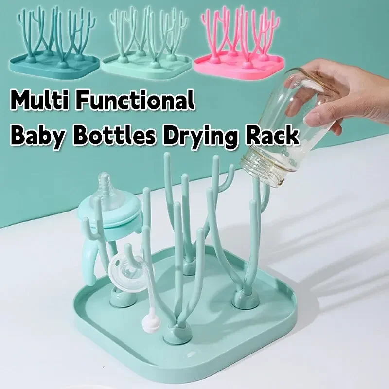 Multi Functional Removable Baby Bottle Dry Rack Pacifiers Teat Cup Cleaning Drainer