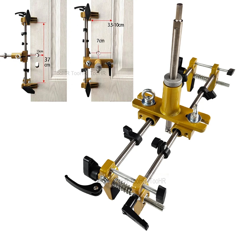 Wooden Door Slotter Set Keyhole Opener For Woodworking Open Jig Lock