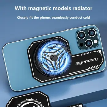 1Pcs Mobile Phone Cooling Plate Compatible Magnetic/ Back-clip Radiator Universal Mini Game Cooler Expand Area Radiating Sticker 2