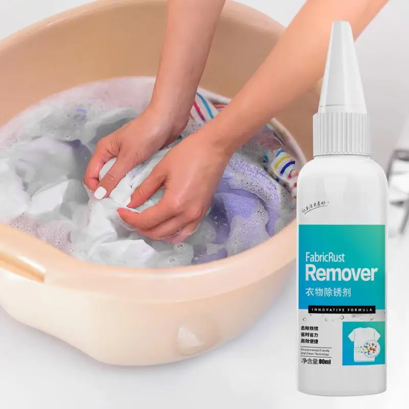 Rust Stain Remover Clothes 80ml Garment Stubborn Stain Cleaner Quick And Easy Dirt Removal Clothing Cleaner For Copper Rust