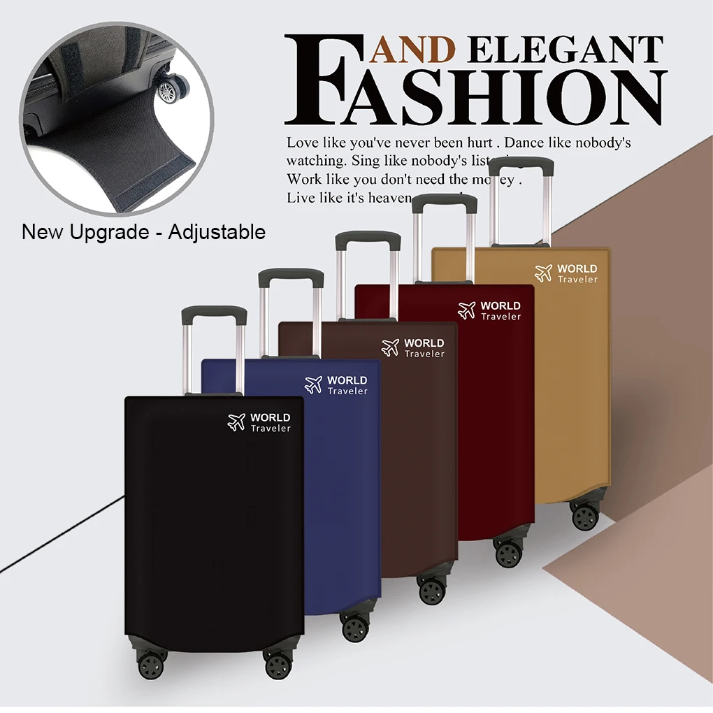 Travel Luggage Cover Sticker Type Simple Style Suitcase Bag Guard