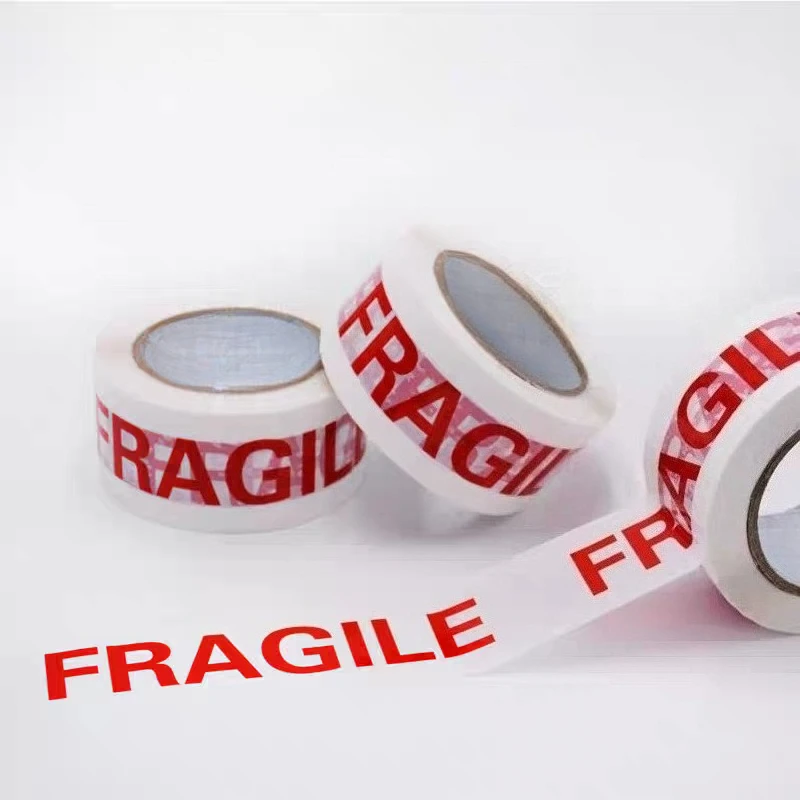 Red Safety Warning Tape for Packaging and Shipping