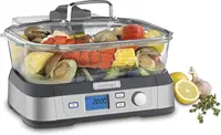 Cook Fresh Digital Glass Steamer, One Size, Stainless Steel 1