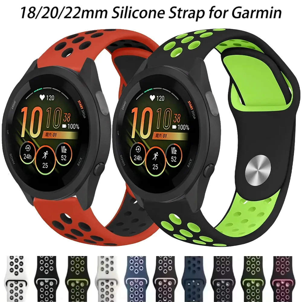 Silicone Replacement Strap for Smartwatches - Multiple Sizes and Colors Available