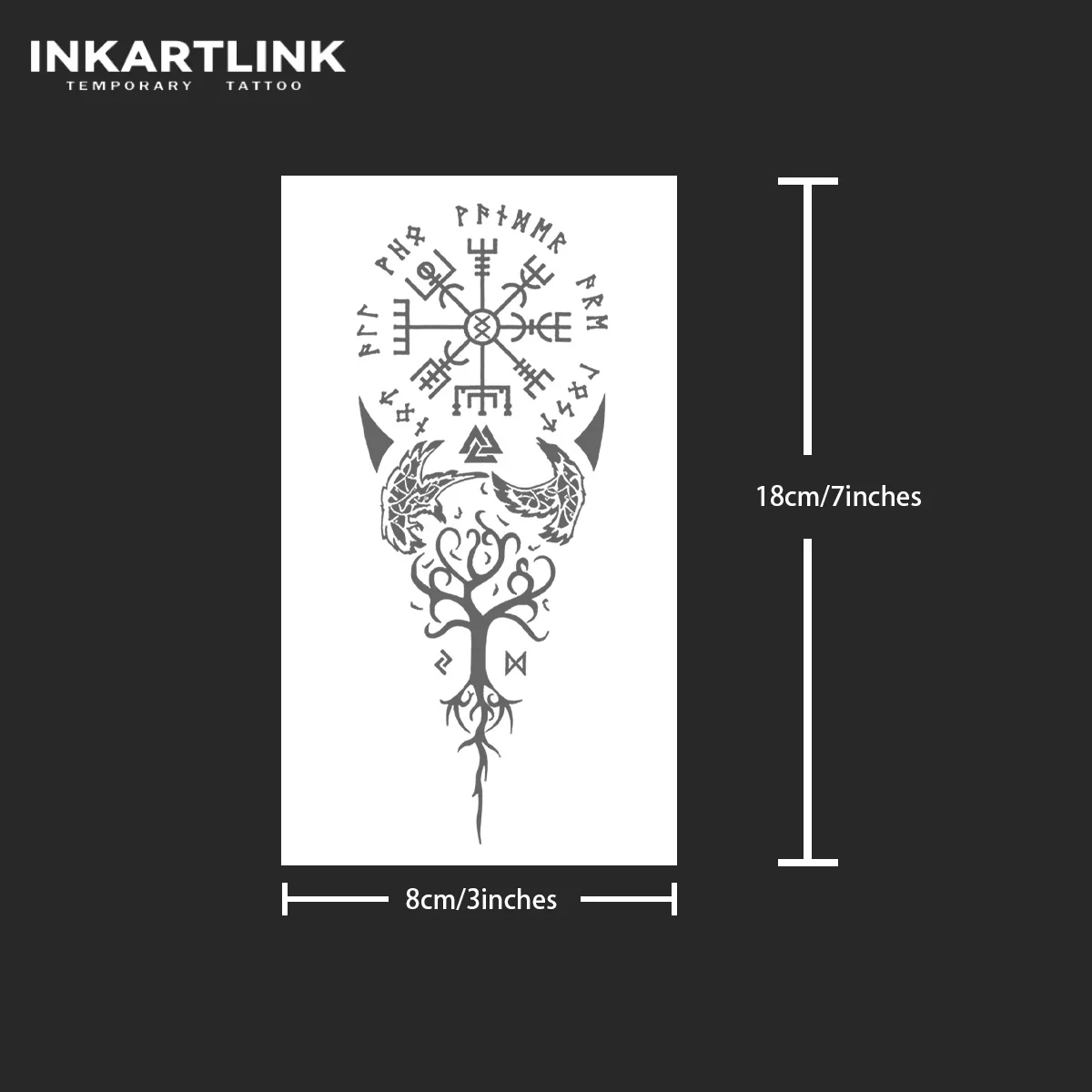 ancient symbols Temporary Tattoo,Lasts To 15 Days New Technology Magic Waterproof Semi Permanent Sticker. 4
