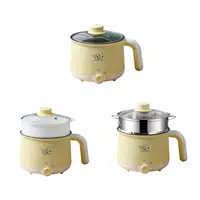 Mini Hot Pot Portable Multifunctional Dry Protection Electric Rice Cooker Noodles Cooker for Soup Cooking Eggs Dumpling Porridge 1