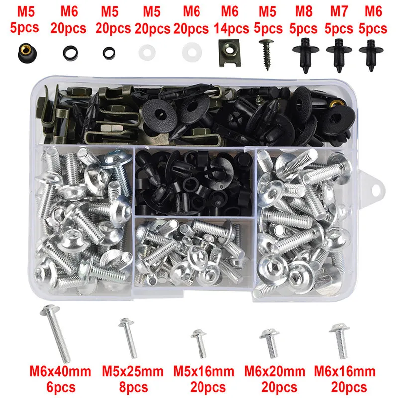 Fairing Bolts Screws Kit Nut Clips For Honda CBR400RR CBR1100XX CBR1100RR CBR954RR CBR900RR CBR 400RR 1100XX 1000RR 954RR 900RR