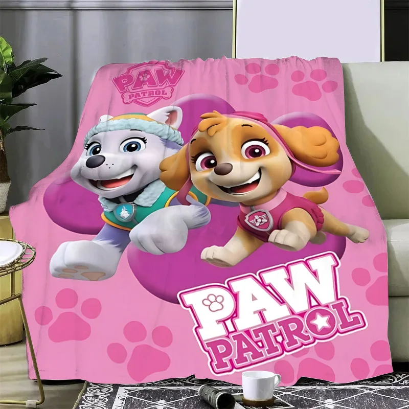 Cute P-PatrolS Cartoon P-PAWs Printed Blanket Picnic Blankets Warm Blanket Soft Comfortable Blanket Home Travel Birthday Gift 3