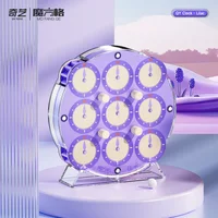 New QiYi Clock Purple Blue Released QiYi MAGIC CLOCK Racing Full Magnetic Positioning Professional Competition Puzzle Toy 1