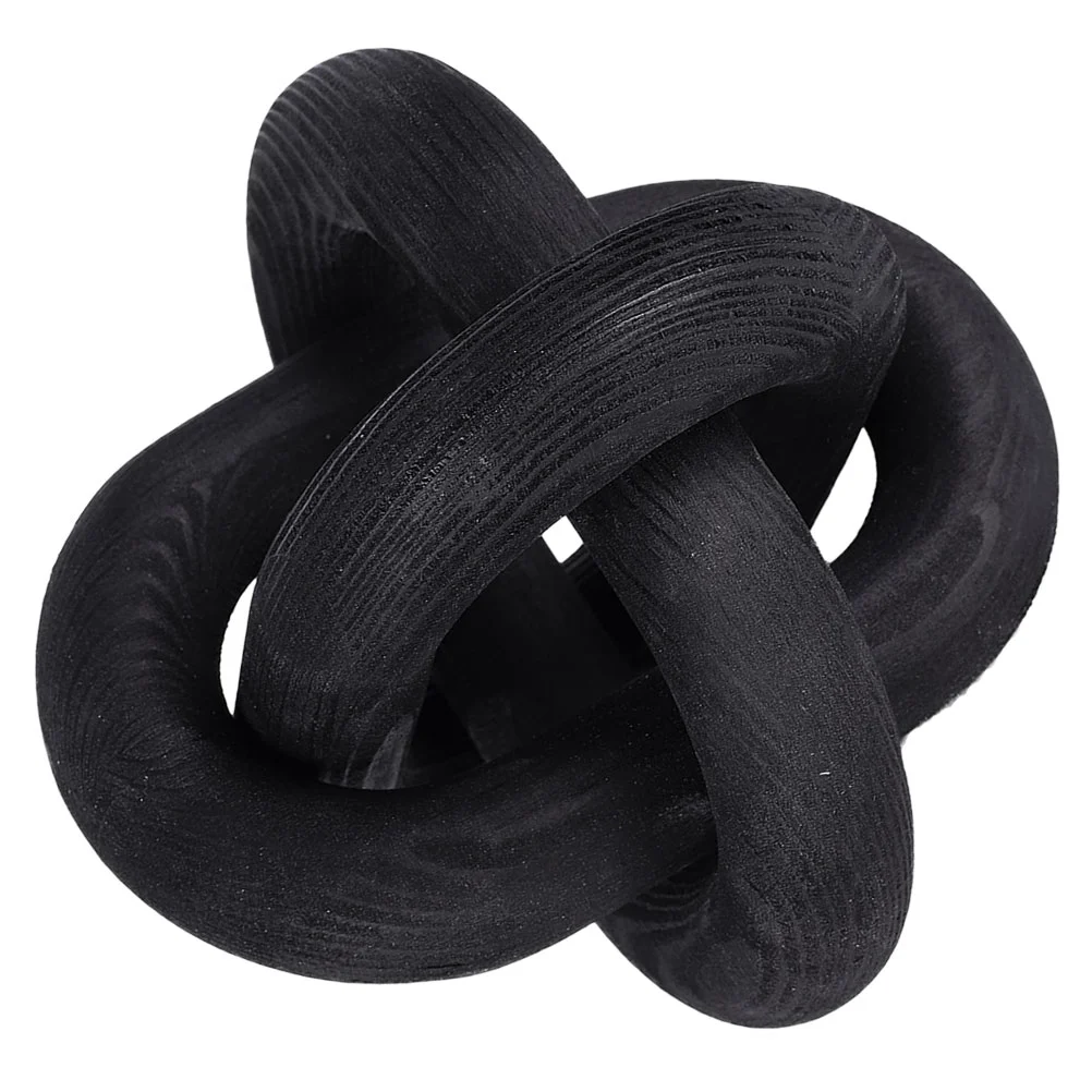 

Bohemian Wooden Chain Decoration Office Ornament Knot Decorative Farmhouse Link