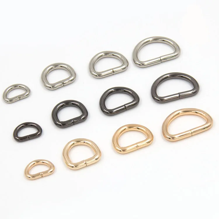 

19m Metal O Dee D Ring Buckles Clasp Web Belt Backpack Bags Purse Shoes Garment Collar Sewing DIY Leather Craft