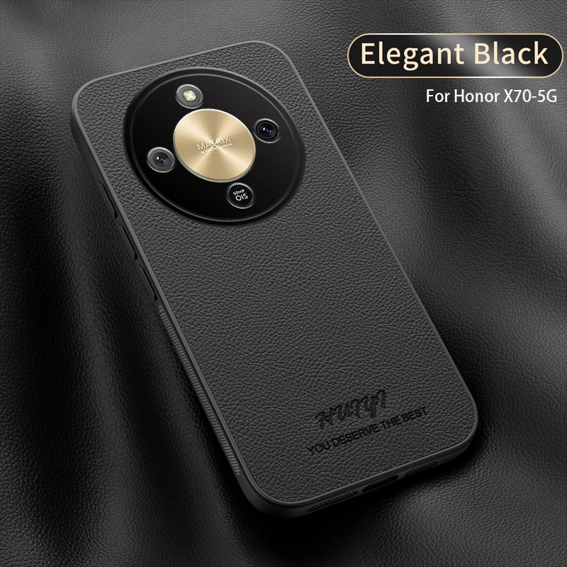 Leather Magnetic Charging Case - Business Anti-Fall Protective Cover