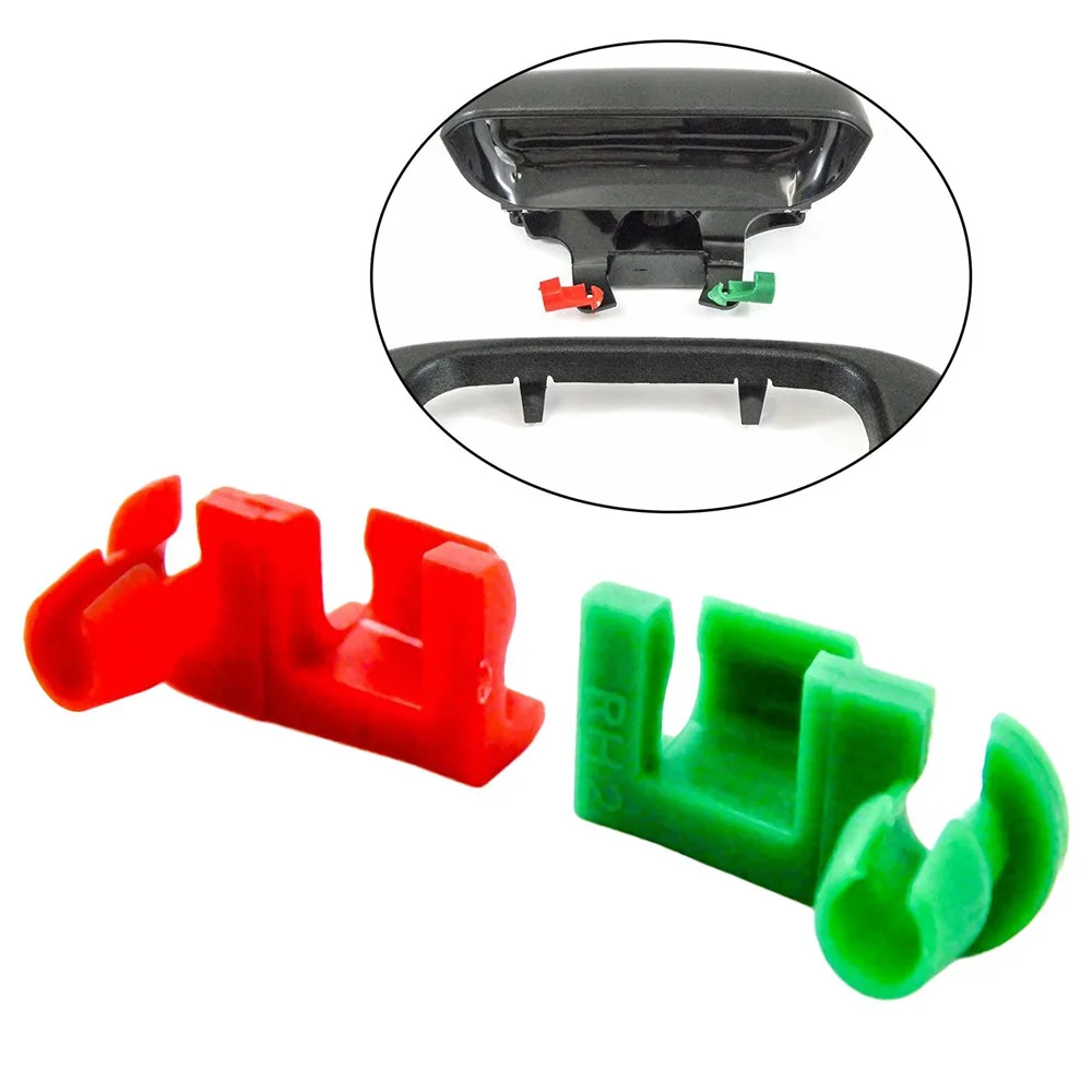 

88981031 88981030 2pcs Left Right Plastic Tailgate Handle Rod Clip For 1999-2007 Silverado GMC Sierra