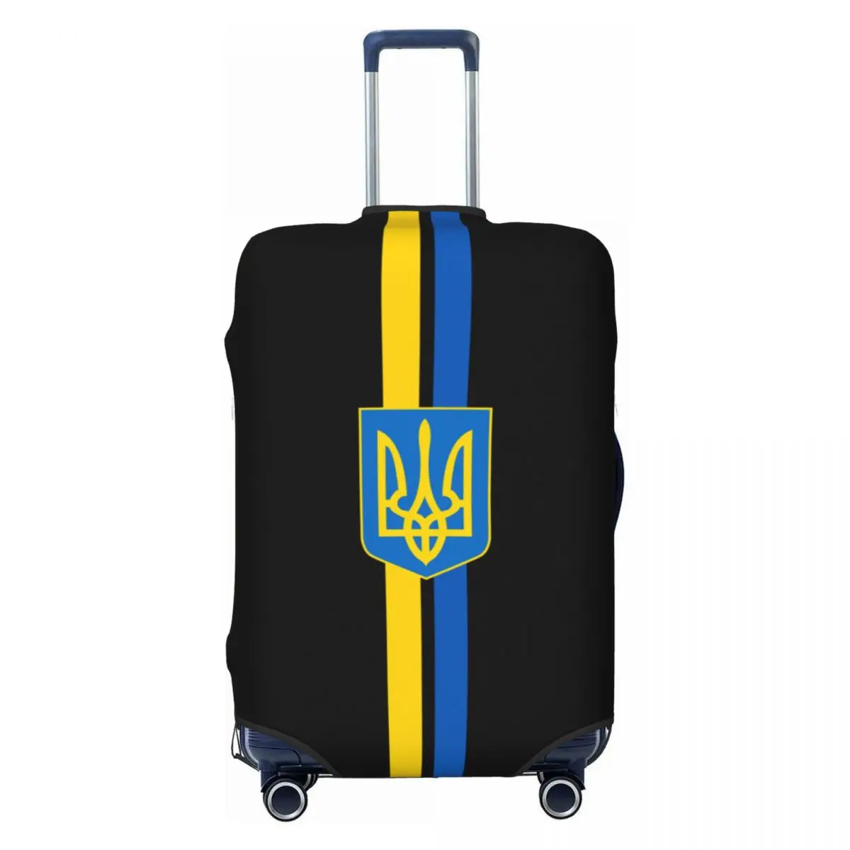 

Чехол для чемодана с гербом Украины на заказ, эластичный Дорожный Чехол для чемодана с изображением герба Украины и тридента для 18-32 дюймов