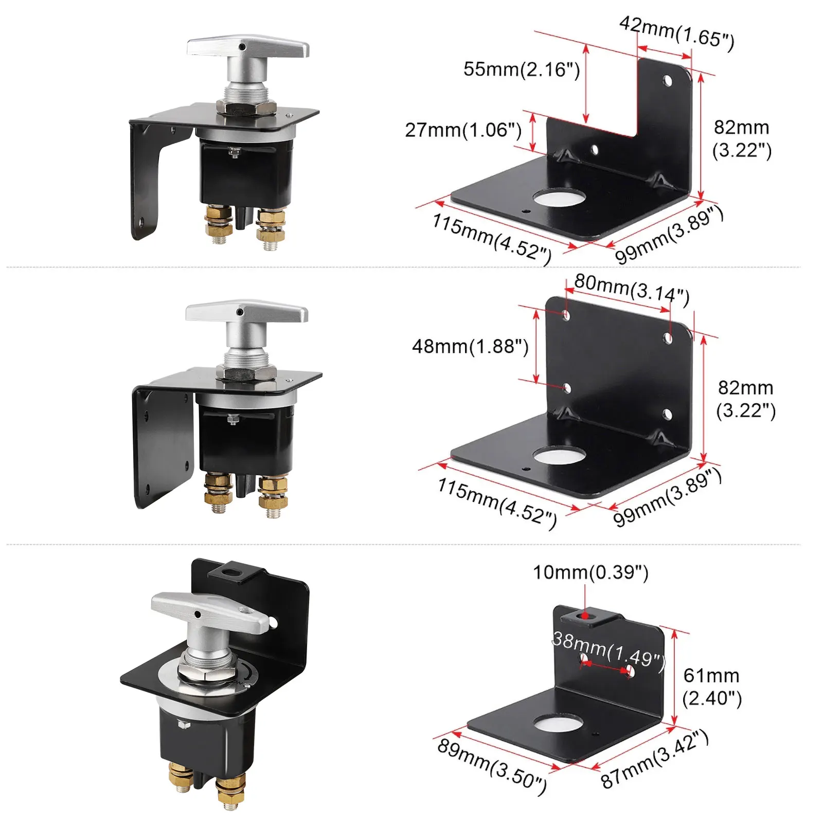 Coupe Circuit Batterie 12v, Coupe Batterie Cuivre Pur, Coupe