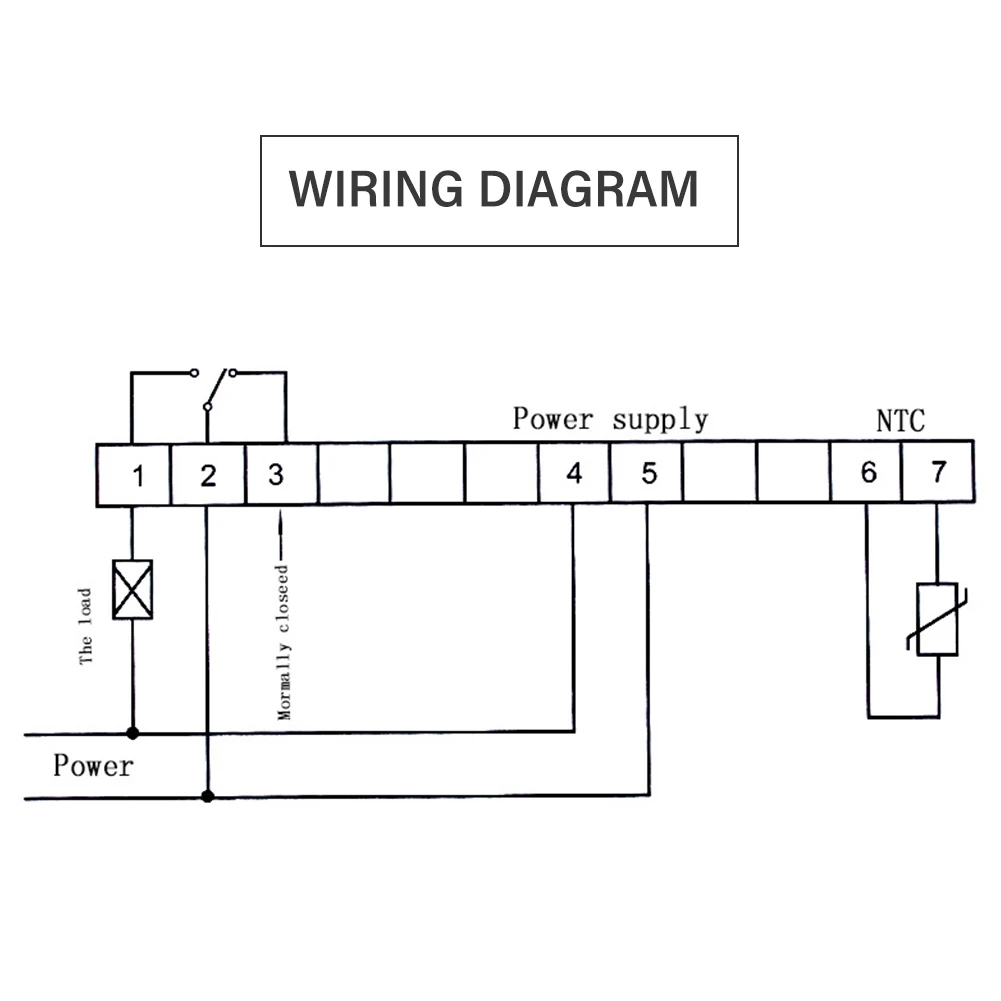 Digital Temperature Controller -40 to 120 Degrees Alarm Function Electronic Ther