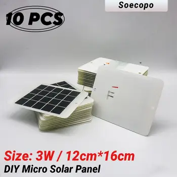 10Pcs Mini Solar Panel Solar Cells Photovoltaic Module Sun Power Solar Panel Charger for Toy Study DIY Solar System Camping 1
