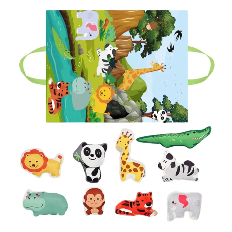 

Educational Car Toy with Sound Paper Convenient Storage Bag for Kids Gift Boys H37A