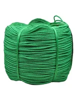 Green Nylon Woven Plastic Rope Truck Cargo Binding Clothes Drying Cord Durable and Sturdy Outdoor Construction Pull Cordage 1