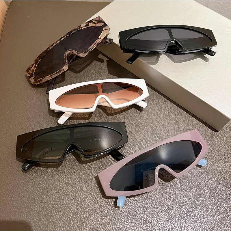 KAMMPT Übergroße Sonnenbrillen Herren Damen 2023 Neu in Mode Monobolck Shades Ey Markendesign Gradient UV400 Goggle_voghion.com
