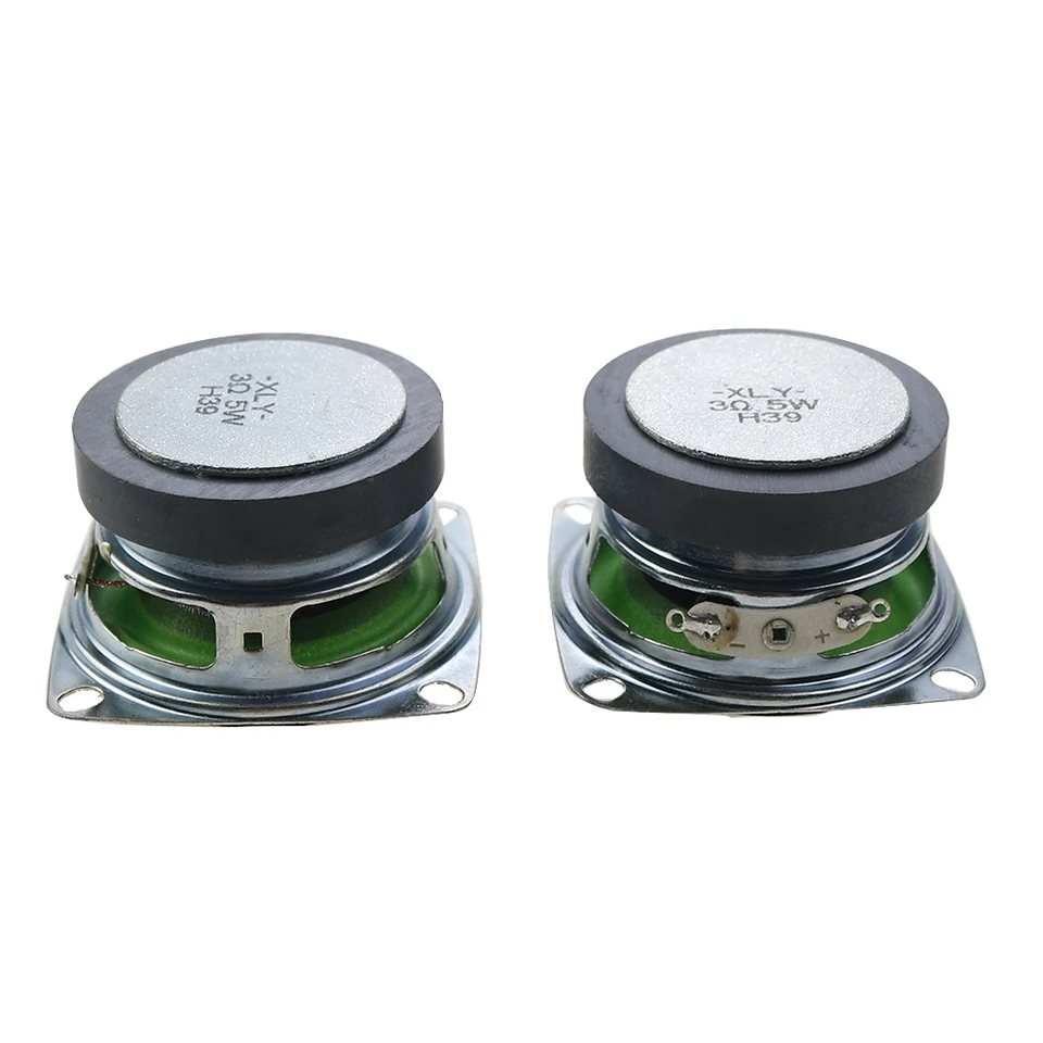 Altavoc téreo de 2 piezas, 52mm, 4ohm, 5W, Gama Completa, reemplazo cuadrado - AliExprs