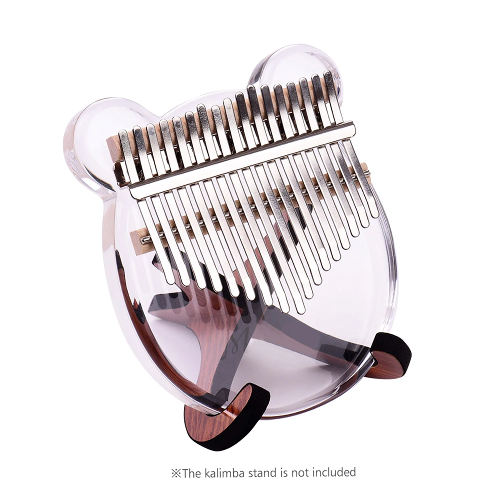 Muslady 17-Key Kalimba Thumb Piano Transparent Acrylic Material with Carry Bag Musical Note Sticker Tuning Hammer 17 key kalimba