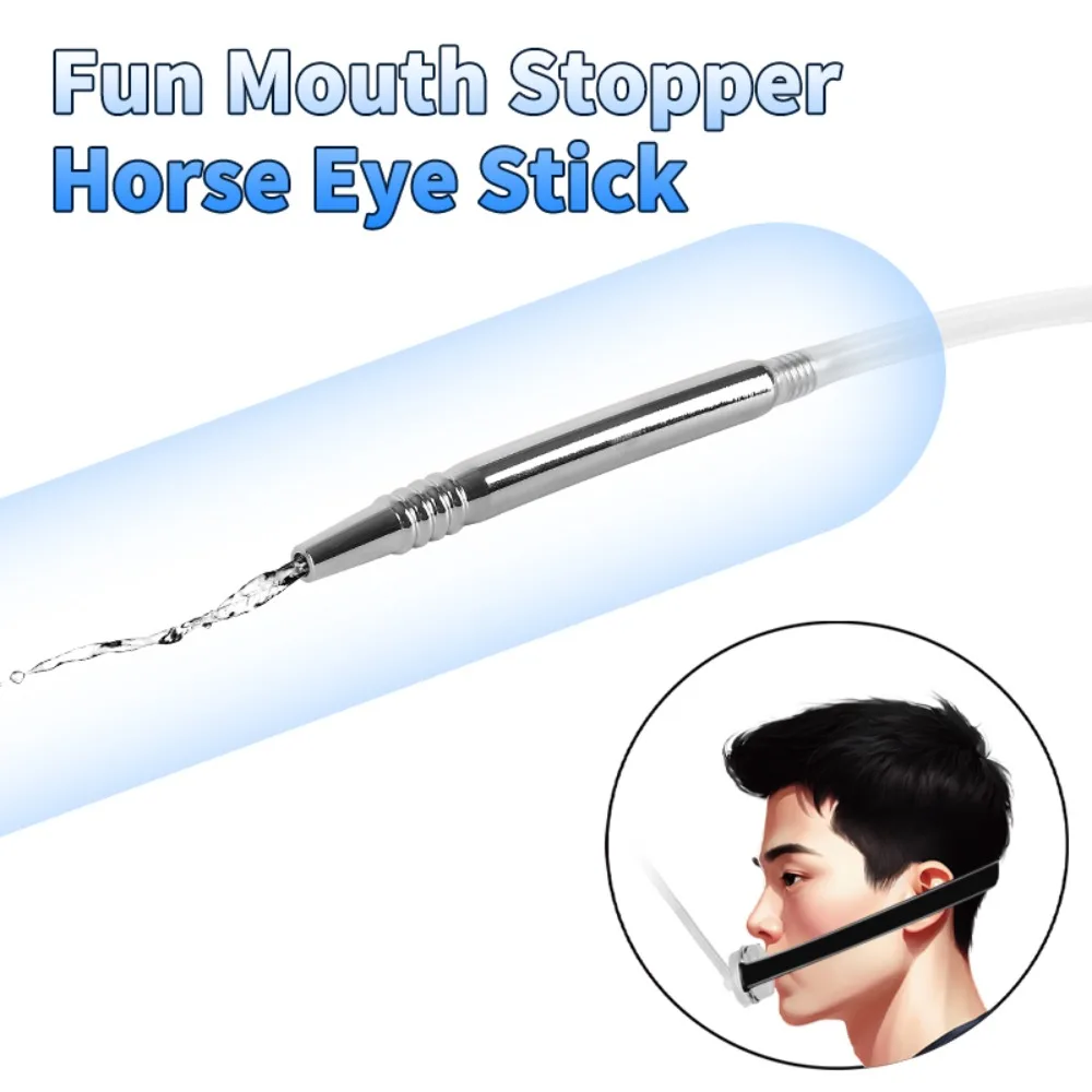 Stainless Steel Urethral Catheter Penis Plug with Piss Urinal Flow Into The Oral Mouth Plug BDSM Slave Sex Toys for Couples