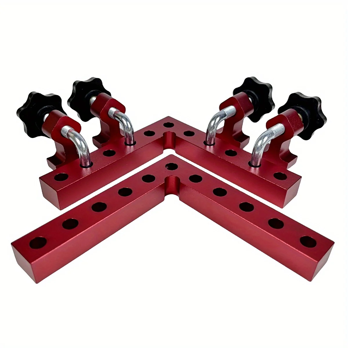 2 Presses D'angle 90° Réglables - En Nylon Renforcé, Garniture Souple - Pour Assemblage Bois, Métal, Verre - Bricolage, Menuiserie
