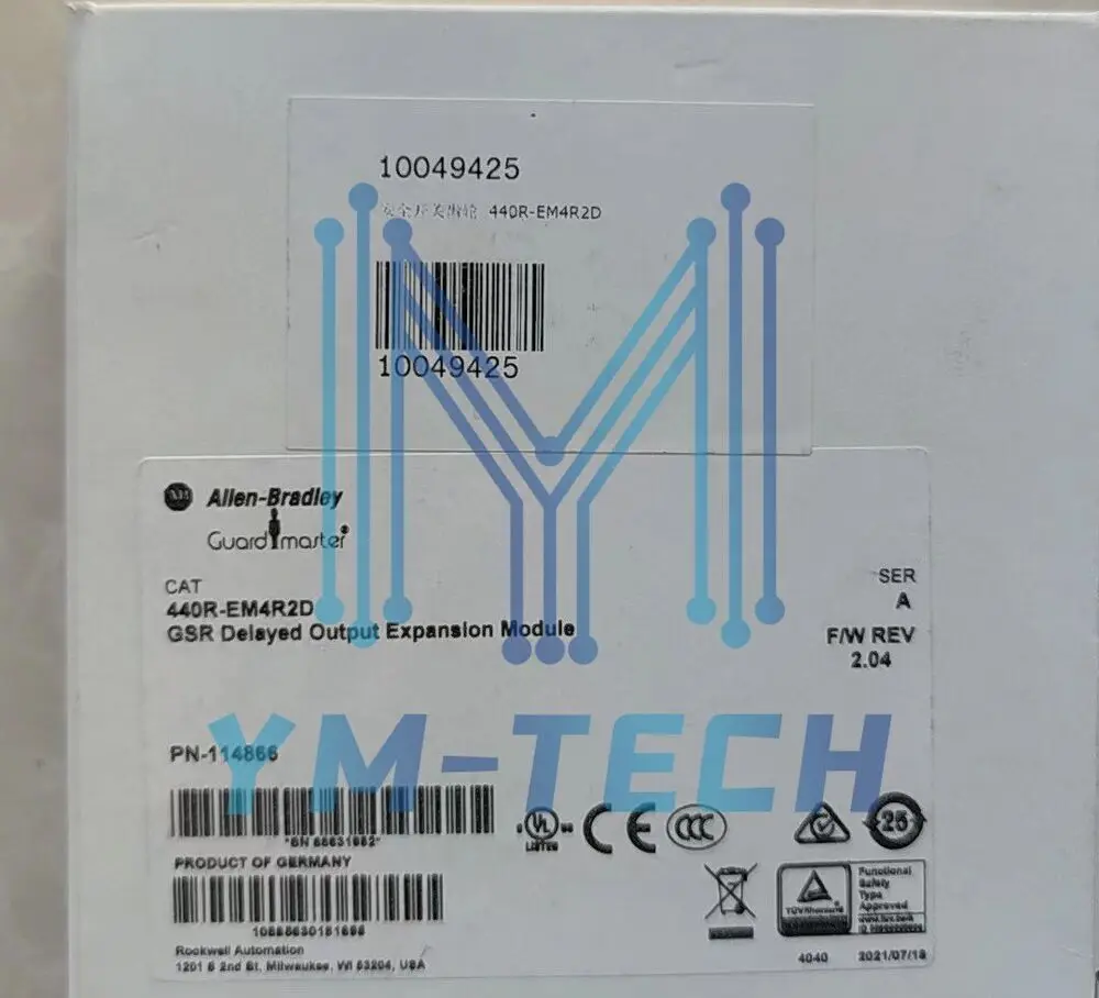 

1 PCS New Allen-Bradley 440R-EM4R2D Guardmaster GSR EMD Delayed Output Expansion