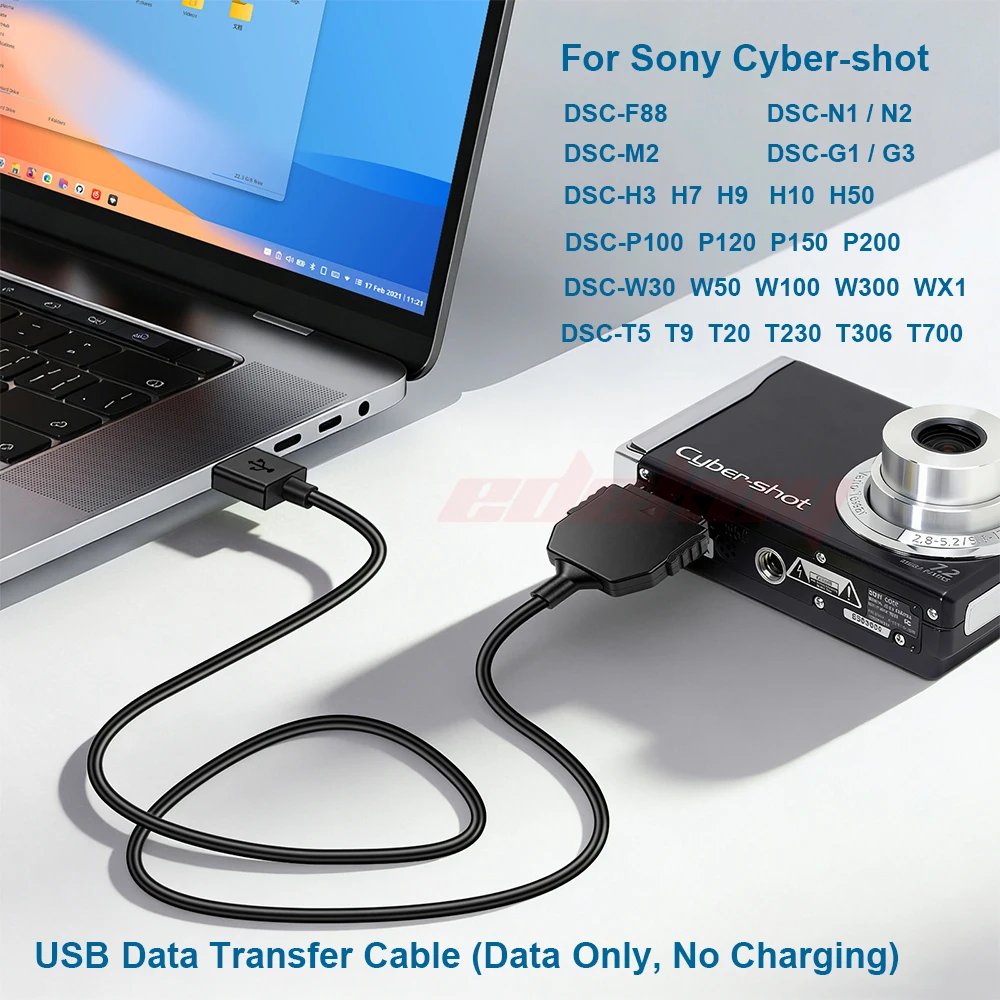 Cyber-shot DSC-P100,P200,G1,M2,F88,T2,T30,T100,TX1,N2,H9,H10,W35,W70,W100,W150,W100 카메라용  케이블 USB(VMC-MD1)