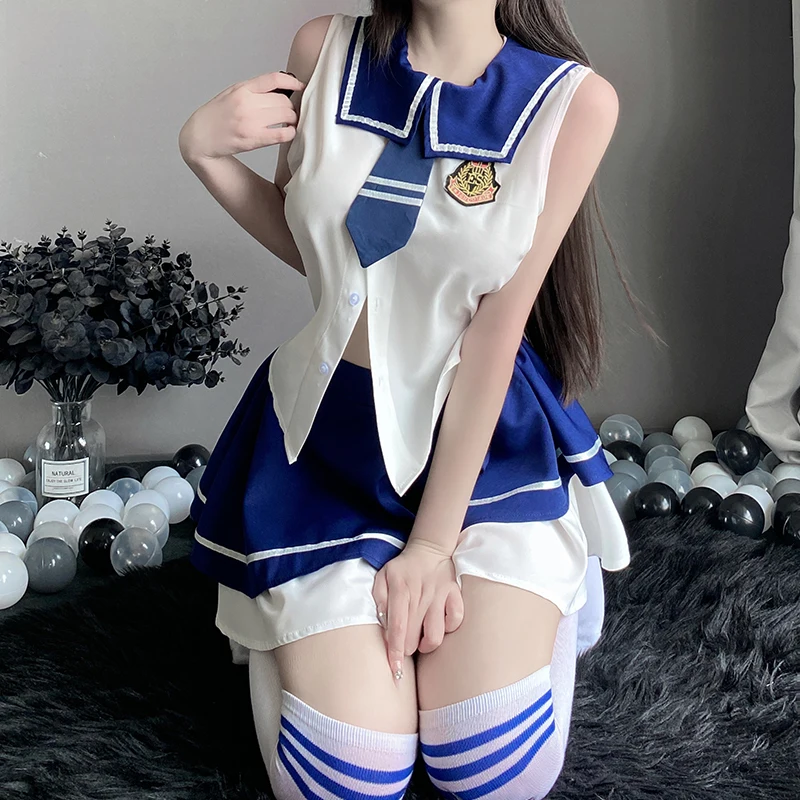 

Cosplay Adult Women School Girl Erotic Costumes For Role-Playing Games Sailor Suit Cheerleading Uniform Fantasy Sexys Clothing