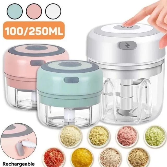 Multifunctional Vegetable Cutter Electric Garlic Onion Crusher Slicer  Portable Rechargeable Food Blender Kitchen Cooking Gadgets - AliExpress