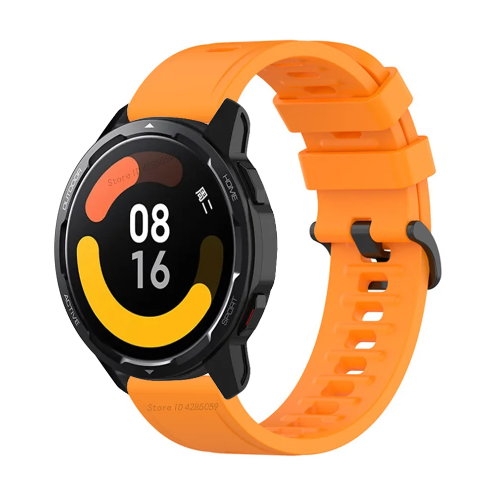 Silicone Sports Wrist Strap for Smart Watches - 22mm Bracelet in Vibrant Colors