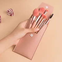 Mini Brush 8-Piece Makeup Bag Portable concealer powder brush set soft fur make-up tool 2