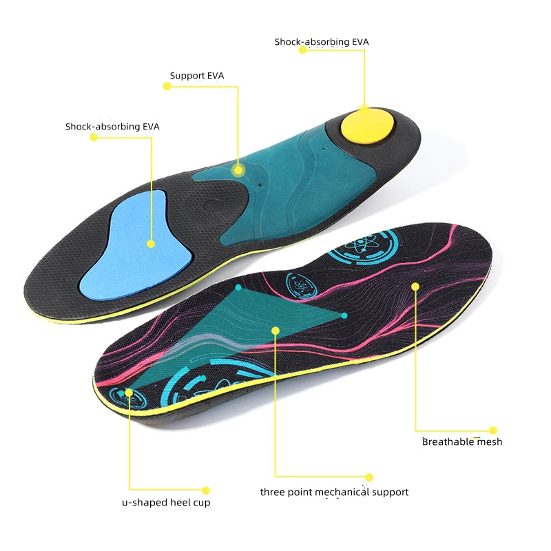 Arch Support Flat Foot Orthopedic Insole For Feet Ease Pressure Of Air Movement Damping Cushion Padding Insole Orthopedic Insole