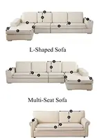Housse de canapé de qualité pour salon, pour les commandes personnalisées, veuillez contacter le service client, possibilité de personnaliser les tailles et les couleurs 1