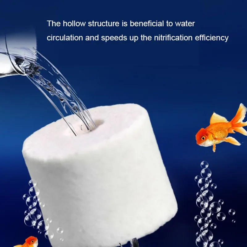 Aquarium filter media 100g/250g/500g/1000g aquarium filter ceramic ring glass ring biological ring bacterial house fish tank