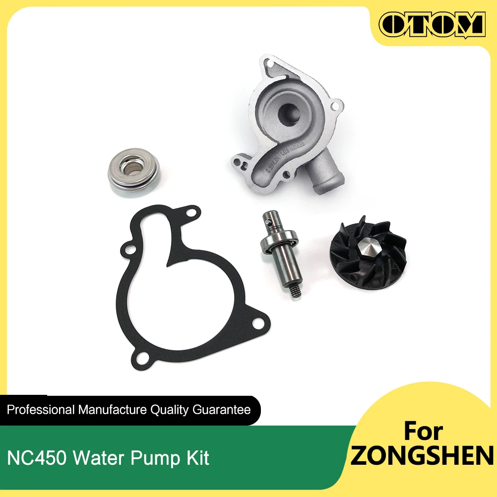 Комплект водяного насоса OTOM NC450, Уплотнительная Прокладка вала крышки рабочего колеса для мотоциклов ZONGSHEN MOTOLAND AVANTIS GR7 GR8 BRZ KAYO ZUUMAV ESB