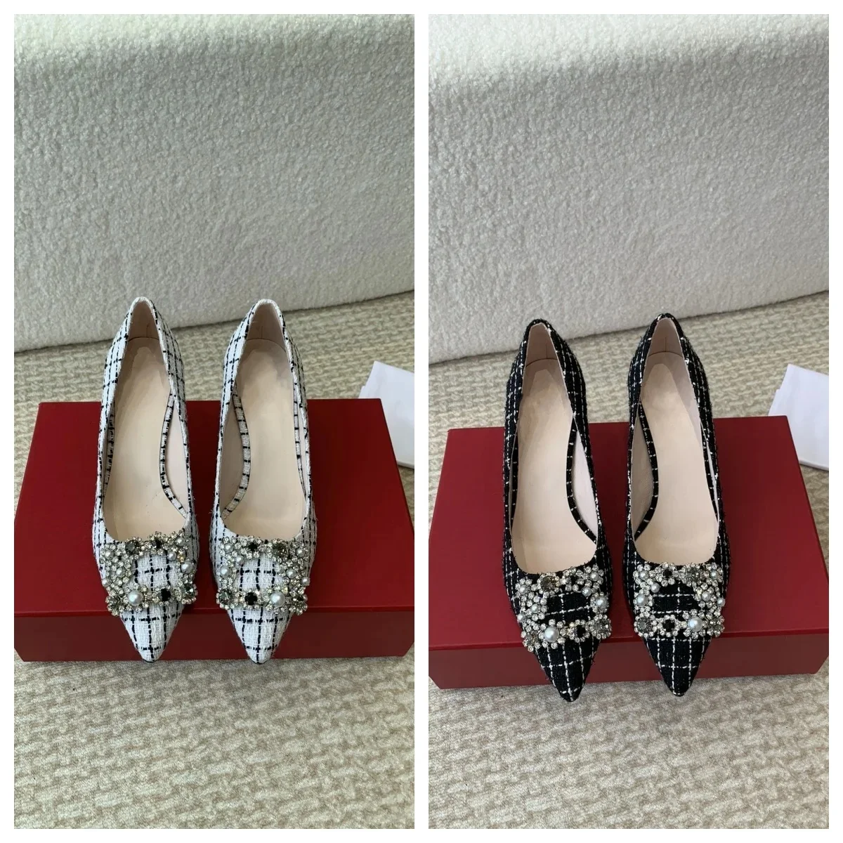 

Женские туфли на высоком каблуке, с острым носком