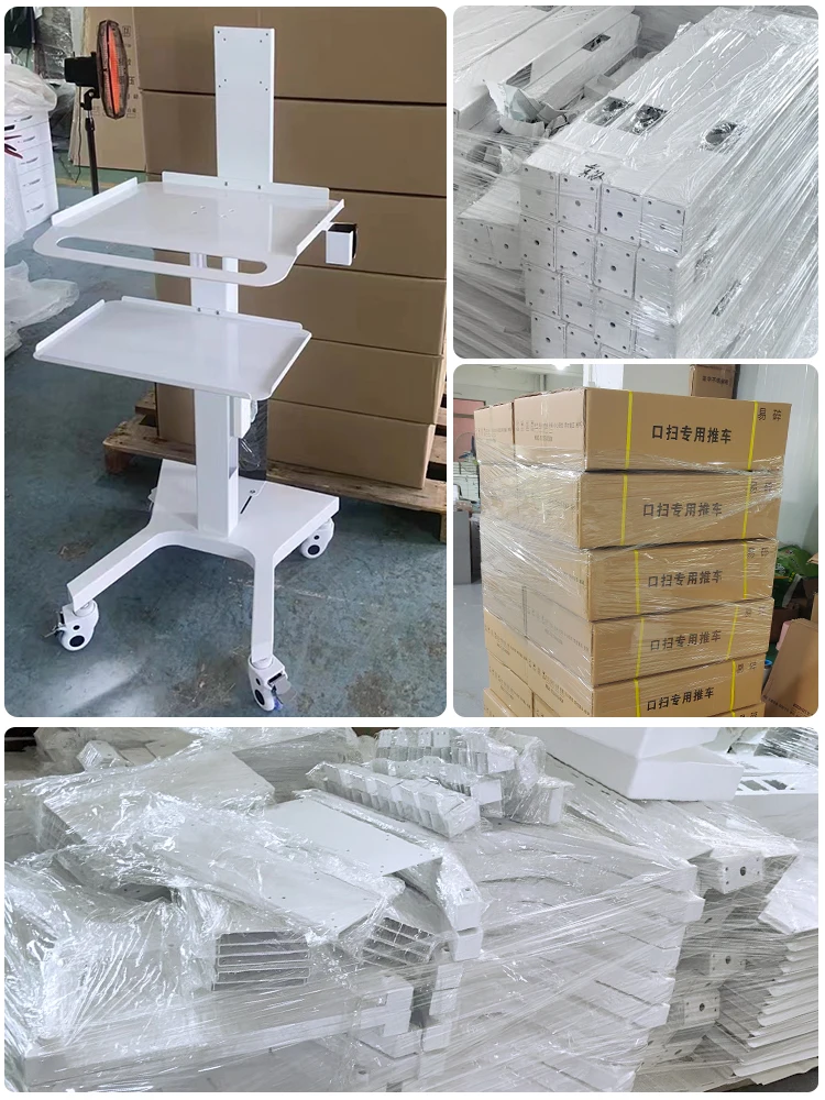 Dental Clinic Mobile Storage Cart Beauty Instrument Bracket Dental Oral Scanner Cart Multi functional Storage Base