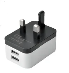 Universal Dual USB Travel Charger Adapter - Multi - Function Power Plug - N2018 (UK plug)