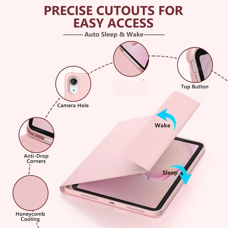 Enhanced Universal Tablet Smart Case with Adjustable Stand
