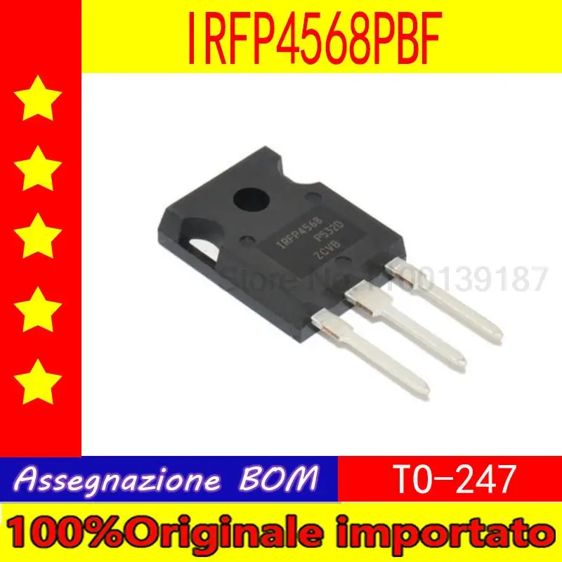 

10 шт./лот IRFP4568PBF IRFP4568 TO-247 полевой транзистор высокой мощности 171A150V
