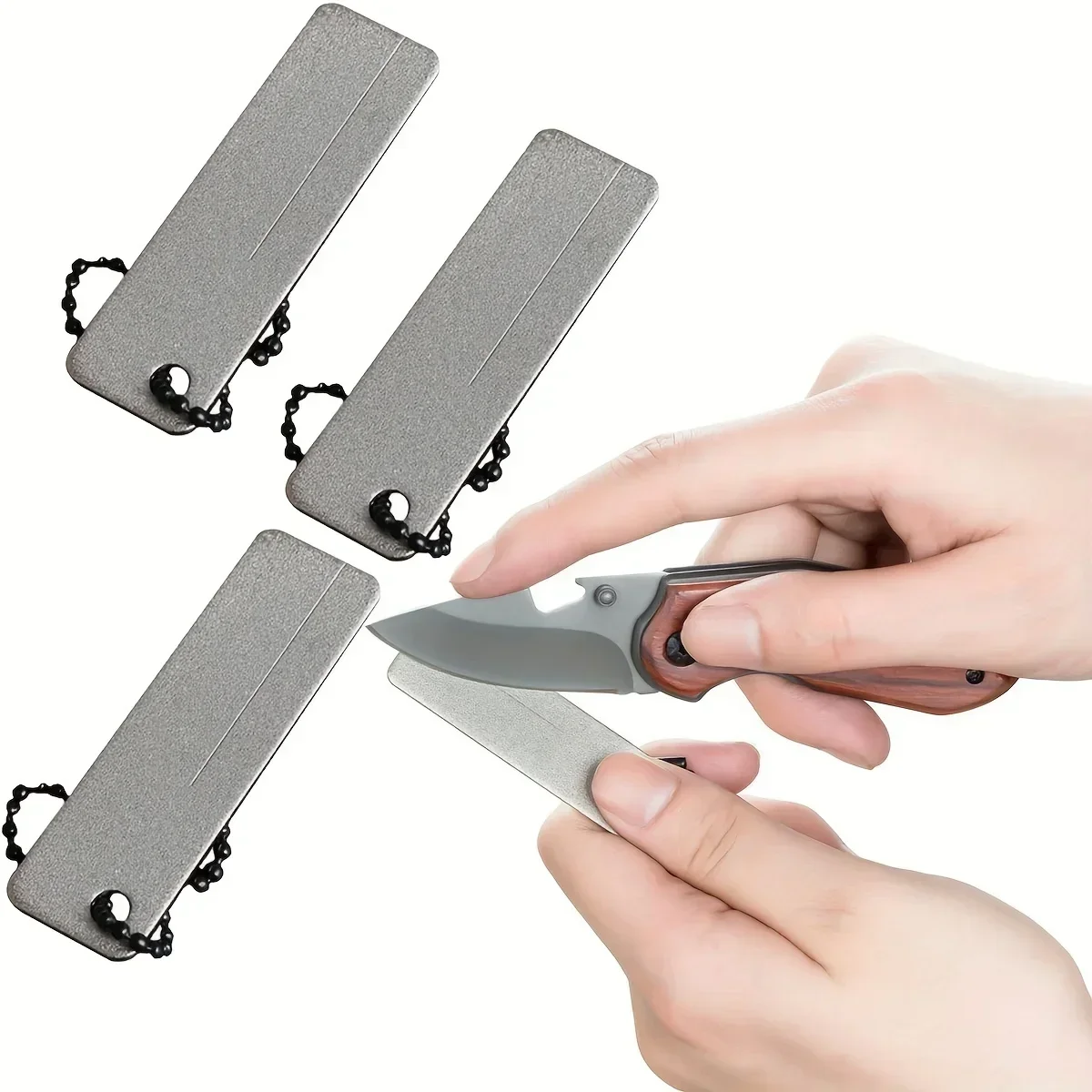 Diamond Pocket Tools Mini Keychain Outdoor Camping Sharpener