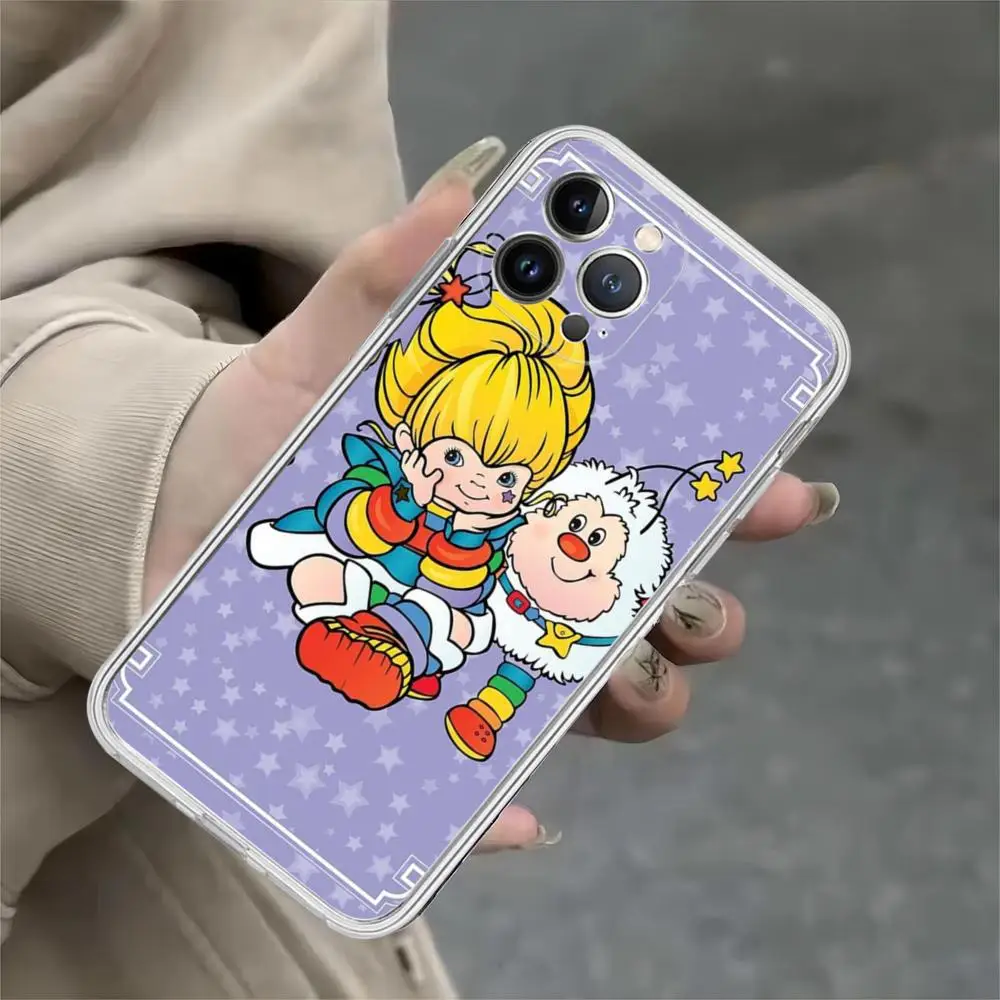 thumbnail image 1 of R-rainbow-Bonita funda de teléfono Brite para iPhone, 15, 14, 13, 12 Mini, 11 Pro, XS, Max, X, XR, SE, 6, 7, 8 Plus, funda de silicona suave, 1 of 5