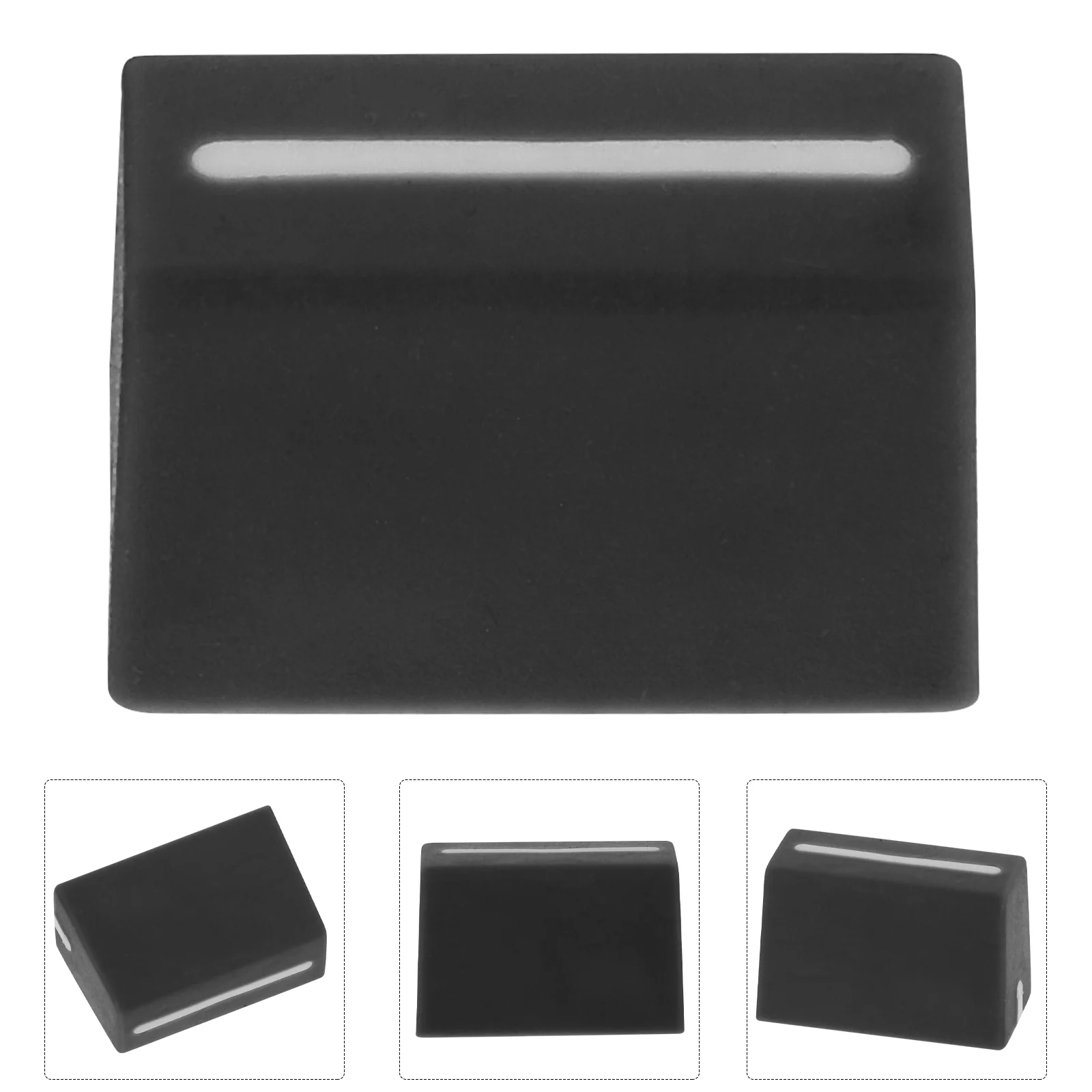 5 Pcs Mixer Slider Knobs Fader Replacement Accessories Flat Console Cap Rubber Mat