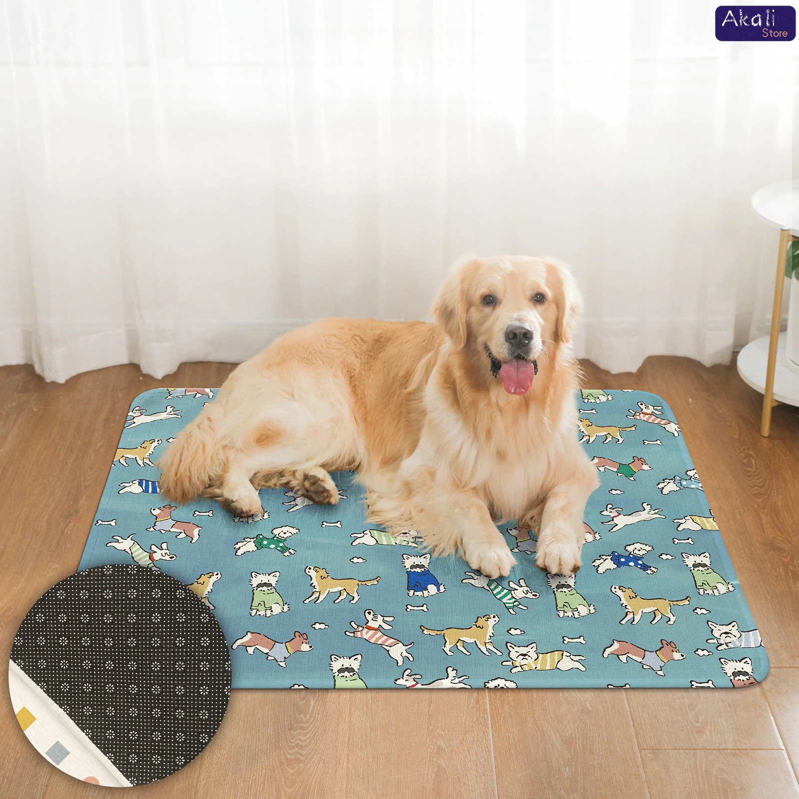 Cooling Pet Mat For Dogs Cats Self Cooling Ice Pad Washable Non Slip Portable Cooling Bed Quick Dry Summer Pet Mattress_voghion.com